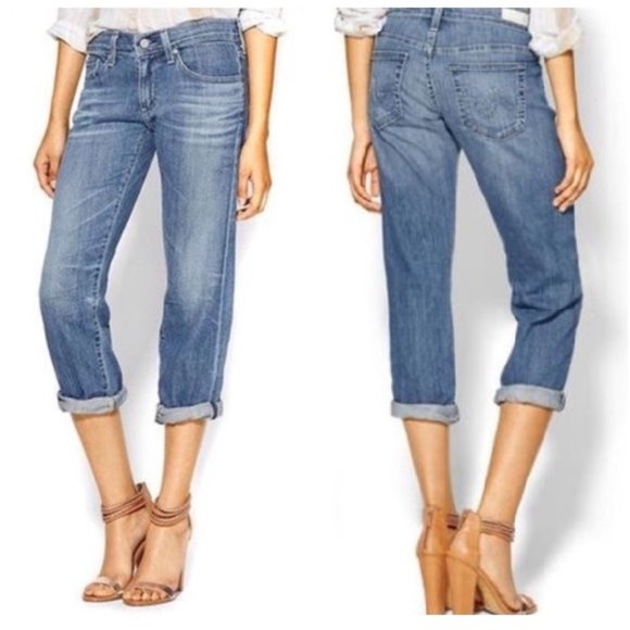 Ag Adriano Goldschmied Denim - AG Tomboy Crop Relaxed Straight Leg Cropped Jeans
